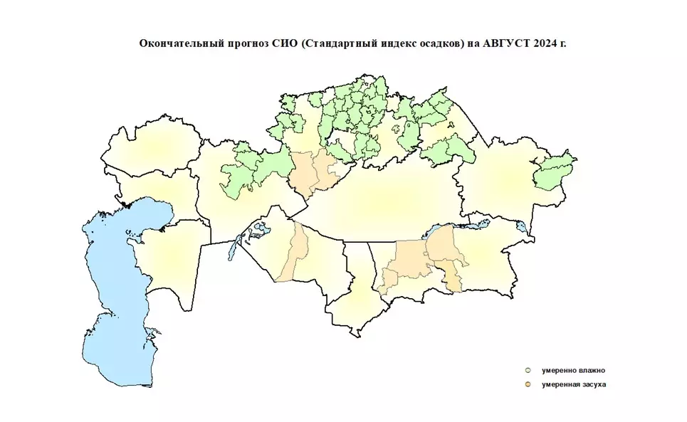 Засуха ожидается в августе в ряде регионов Казахстана