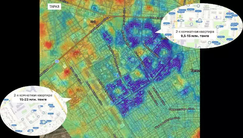Раскаленные города Казахстана: что показывает тепловая карта?