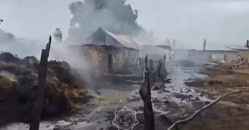 В ВКО полыхнуло сено