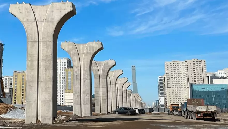 Движение ограничат из-за демонтажа LRT на участке улицы в Астане