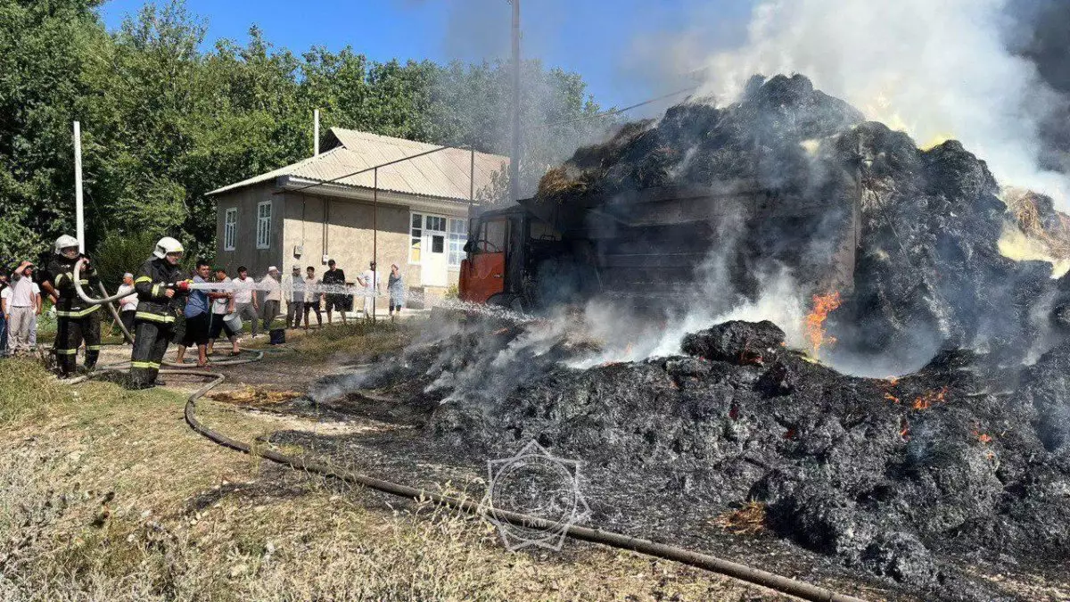 Водитель получил ожоги при попытке самостоятельно потушить горящую машину в Туркестане