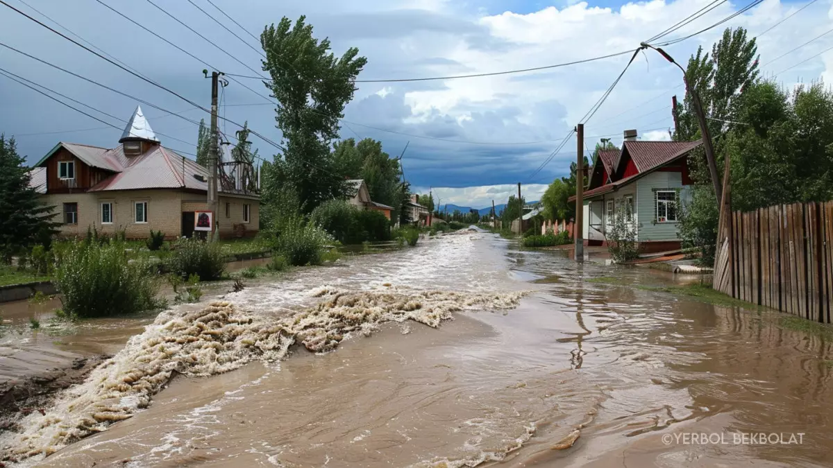 Сель затопил 17 домов на северном берегу Иссык-Куля и в Чолпон-Ате