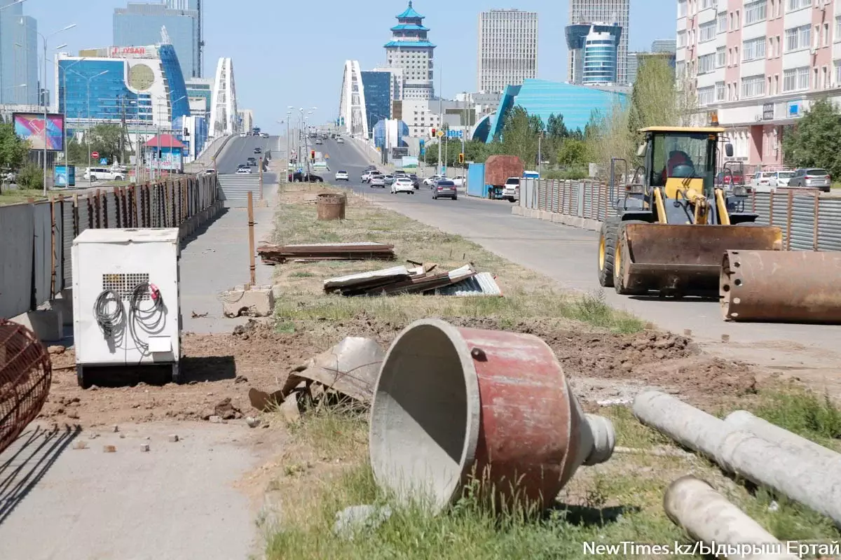 Из-за строительства LRT в Астане перекроют улицу