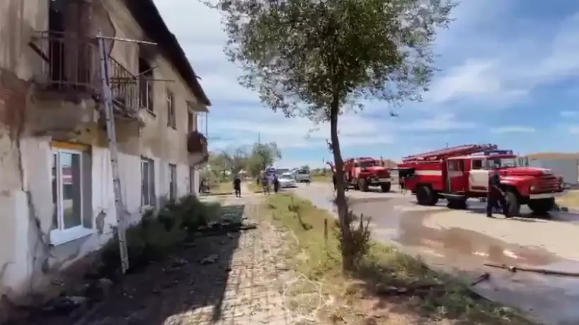 Огнеборцы Карагандинской области потушили пожар в жилом доме в Балхаше