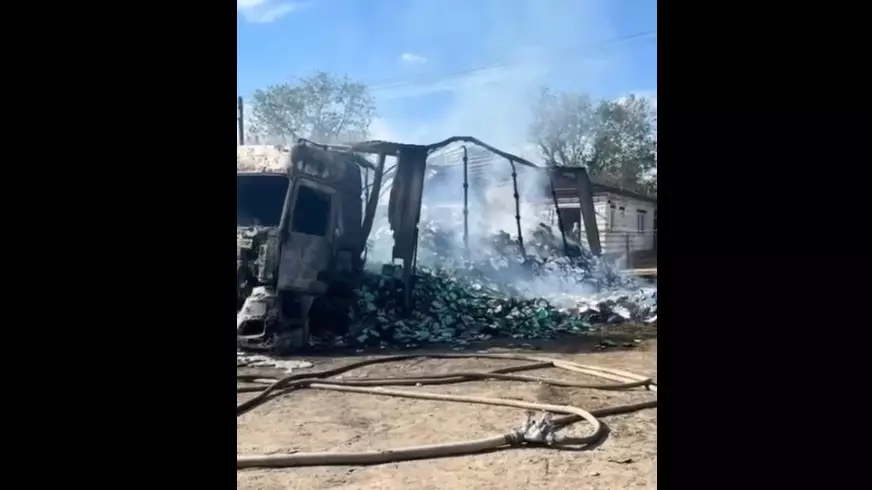 Ақтөбеде 20 тонна дәптер тиелген көлікті өртеген күдікті ұсталды