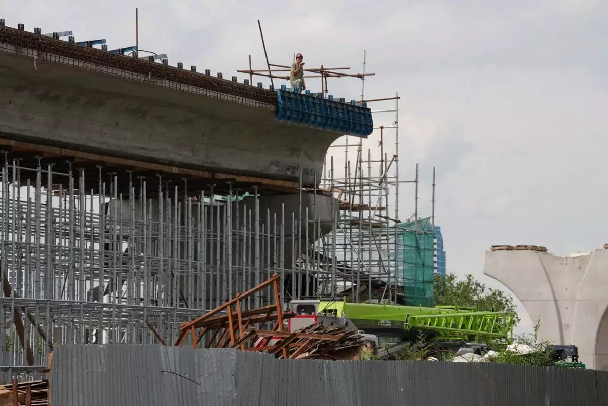 Проспект полностью перекроют из-за строительства LRT в Астане