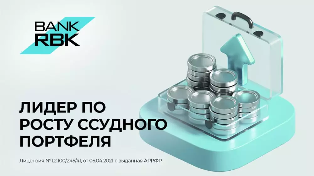 Bank RBK занимает лидирующие позиции по росту и качеству ссудного портфеля