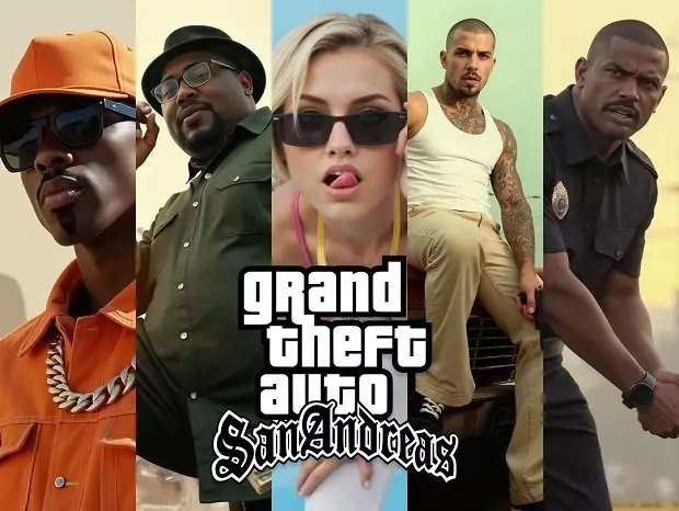 Так бы выглядел фильм по GTA: San Andreas — игровые экраны обработала нейросеть