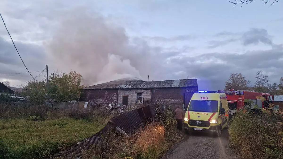 Пенсионерка забежала в горящий дом и погибла в Щучинске