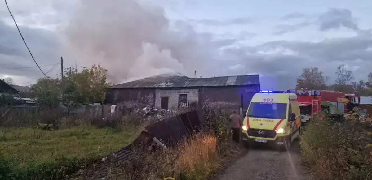 Ақмола облысында өрт кезінде зейнеткер қаза тапты