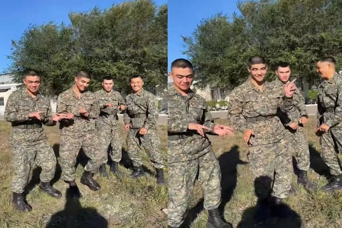 Павлодарские военные станцевали под трендовую музыку и восхитили Казнет (ВИДЕО)