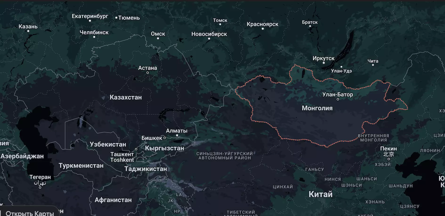 Новая дорога в Монголию пройдет через восточный Казахстан