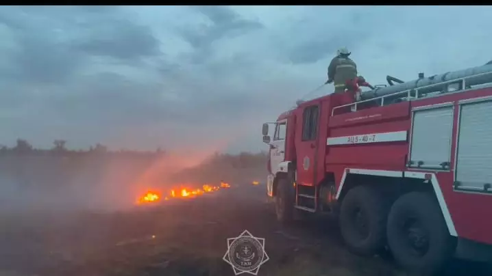 ТЖМ құтқарушылары Қостанай облысында дала өртін сөндірді