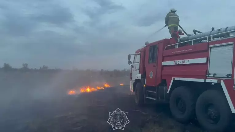 ТЖМ құтқарушылары Қостанай облысында дала өртін сөндірді