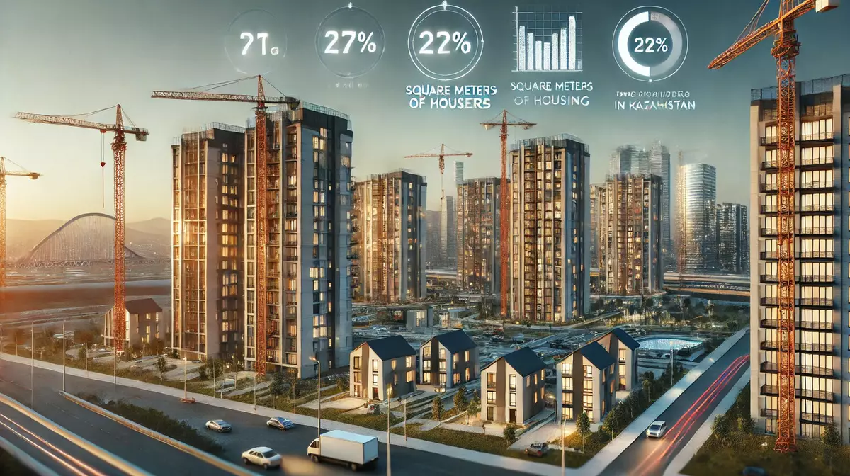Сколько квадратных метров жилья ввели в РК с начала года