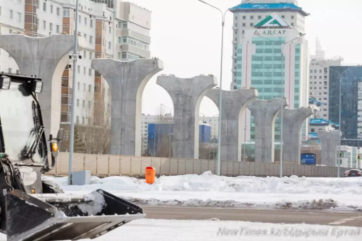 Проспект перекроют в Астане из-за строительства LRT