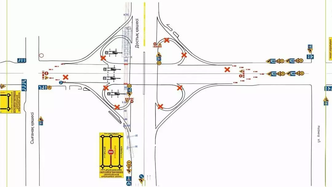 Астанада LRT құрылысына байланысты Мәңгілік ел даңғылындағы жолайрық жабылады