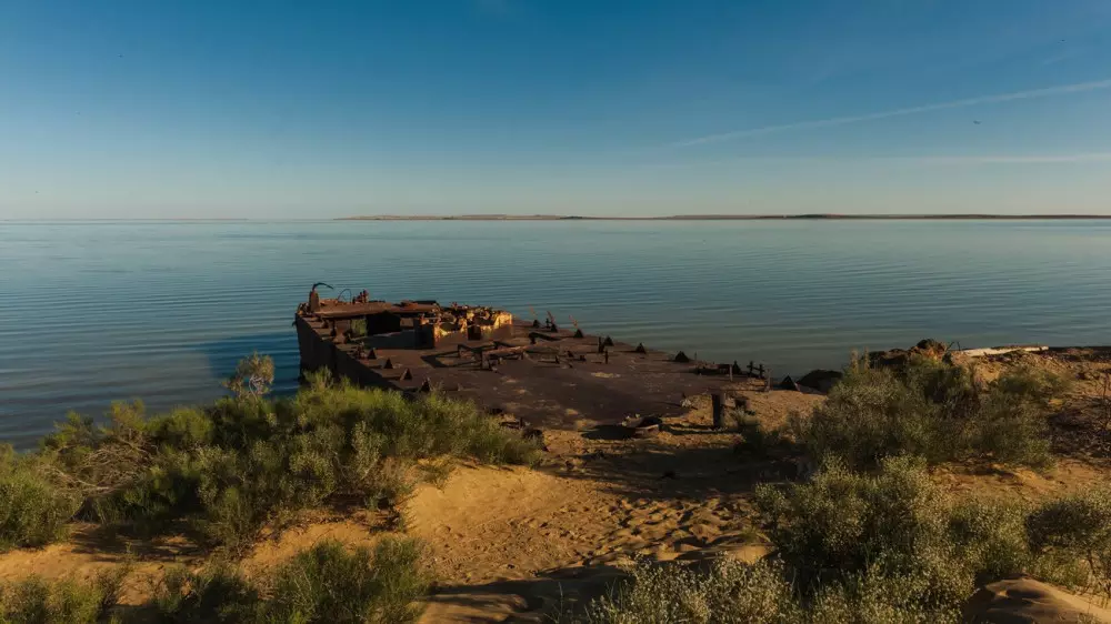 Объем воды увеличился в Аральском море