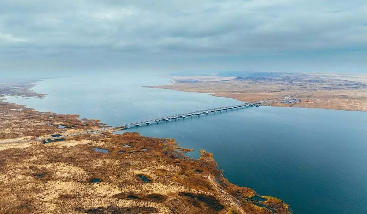 Самый длинный мост Казахстана открыли на востоке страны (ФОТО)