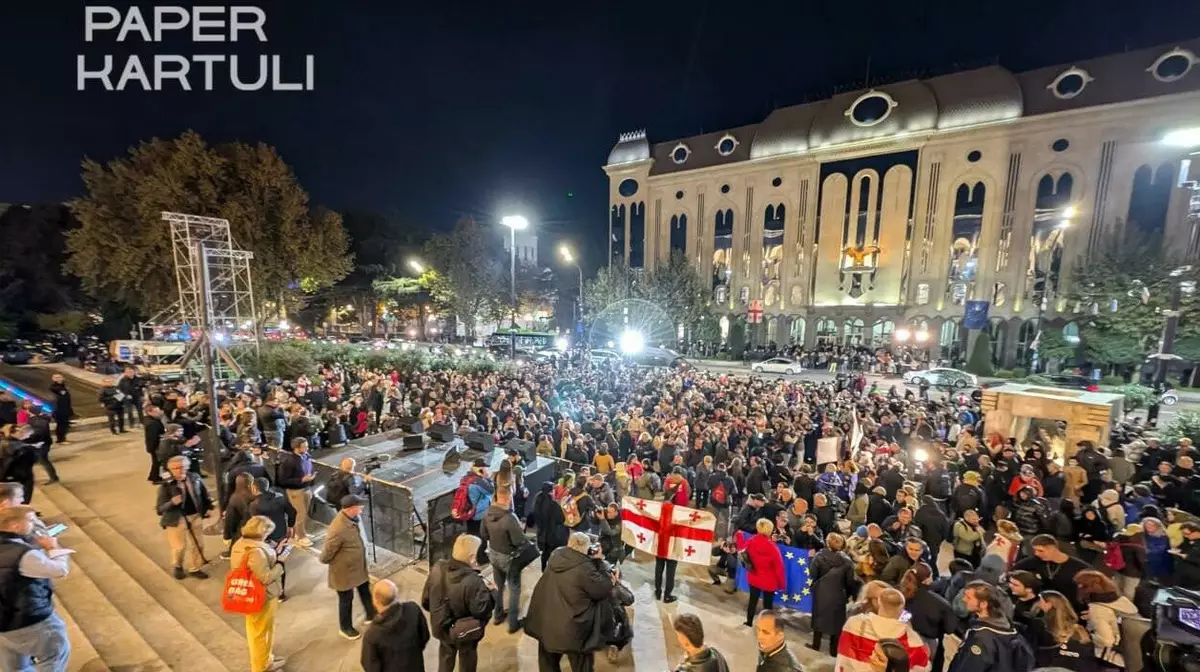 Тбилиси охвачен протестами: оппозиция оспаривает победу правящей партии