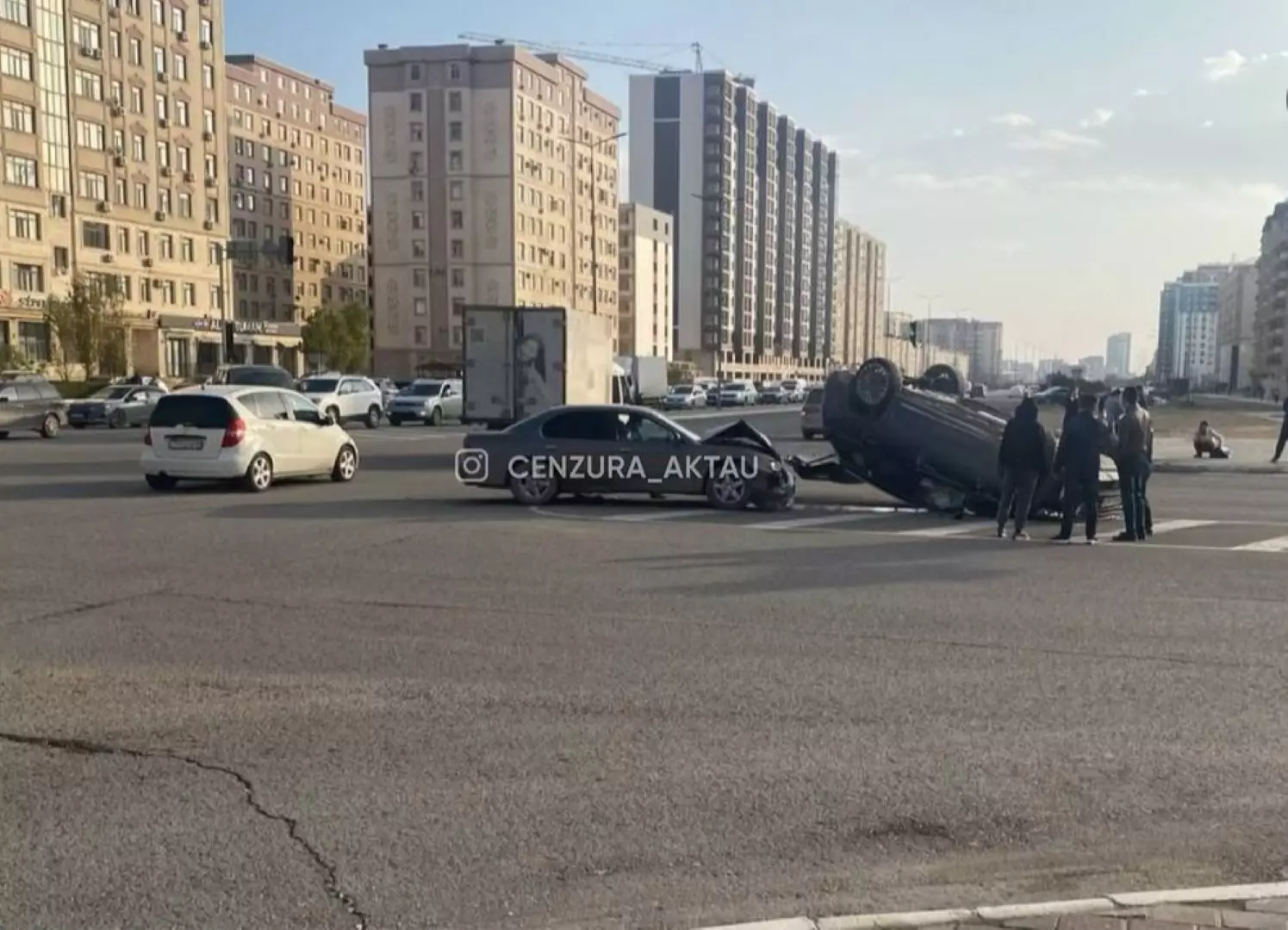 Трое несовершеннолетних и двое взрослых пострадали в ДТП в Актау