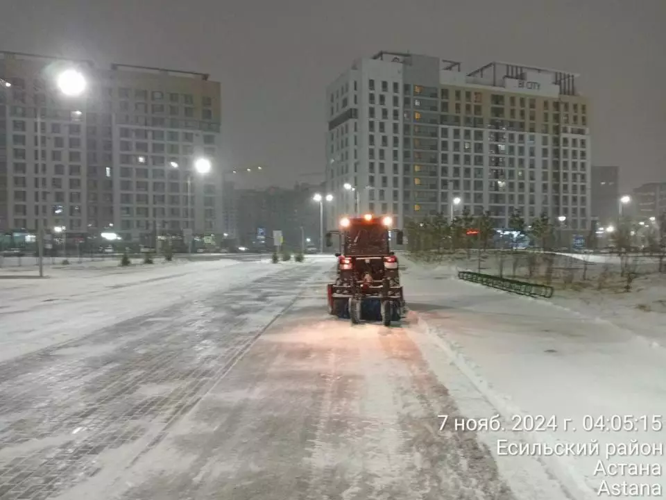 Коммунальные службы Астаны работают в усиленном режиме