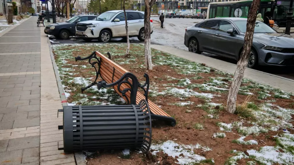 Ураганный ветер в Астане: последствия и меры безопасности