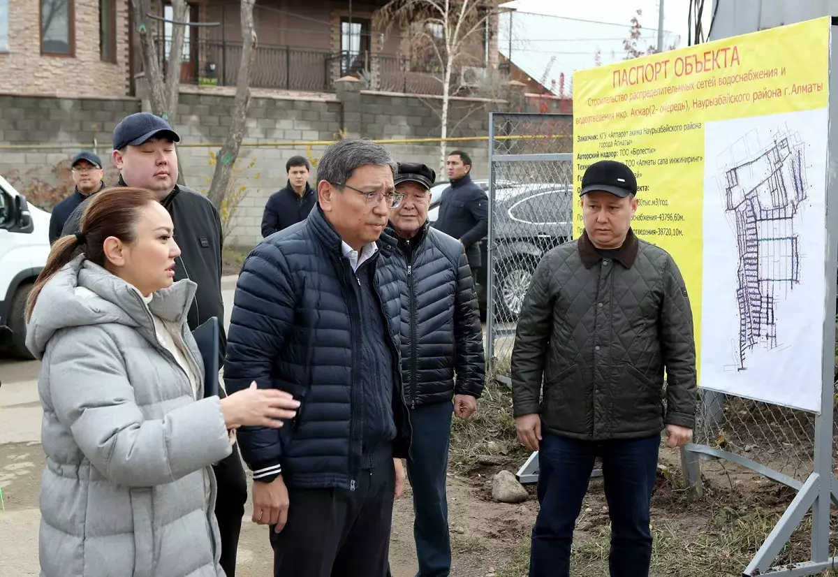 Ерболат Досаев «Каргалы» сүзгі станциясының кәріз коллекторы құрылысының барысымен танысты