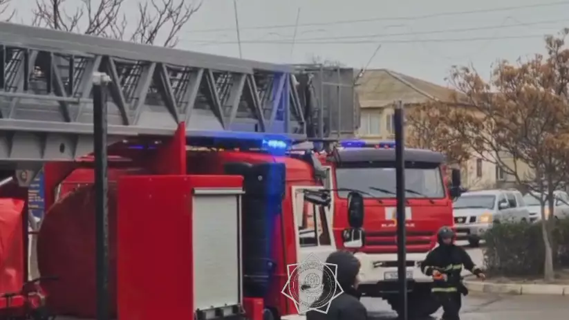 В торговом центре в Актау произошел пожар