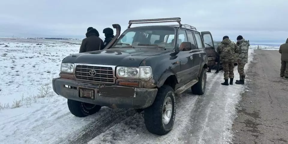 Автомобиль с тушами сайгаков задержан в Улытау