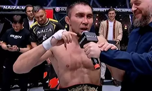 «Эй, Дана Уайт, UFC!». Казахстанский чемпион оставил дерзкое послание в прямом эфире