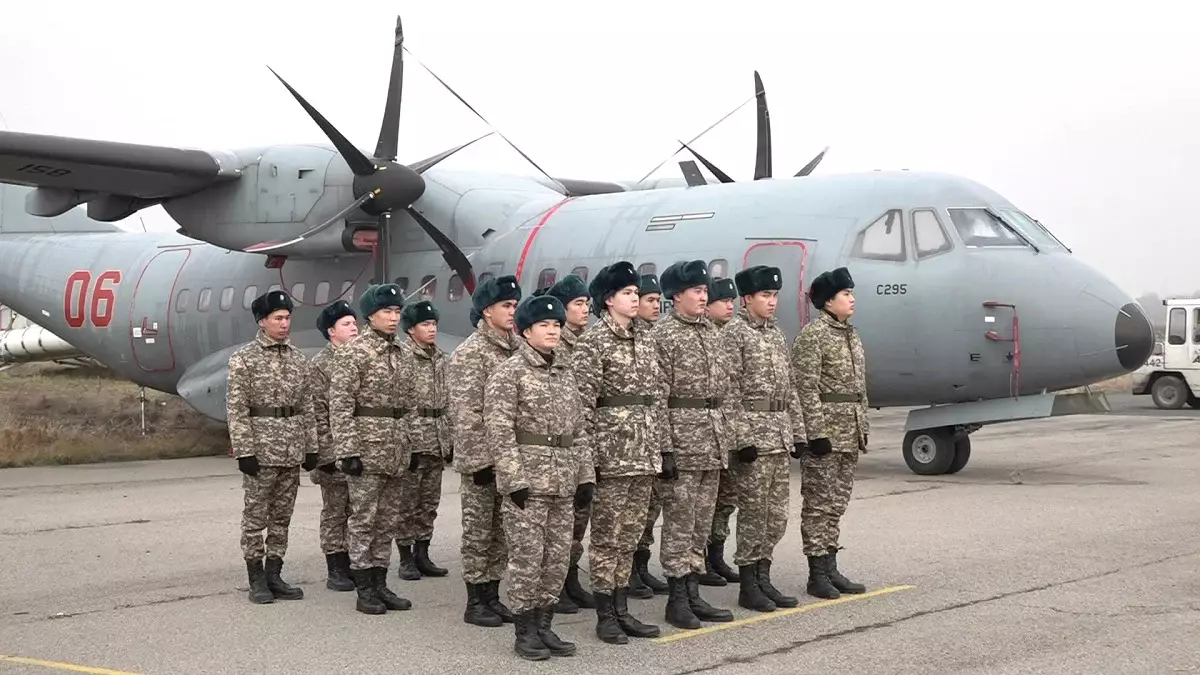 Новый современный самолёт пополнил лётный парк Военно-воздушных сил Казахстана