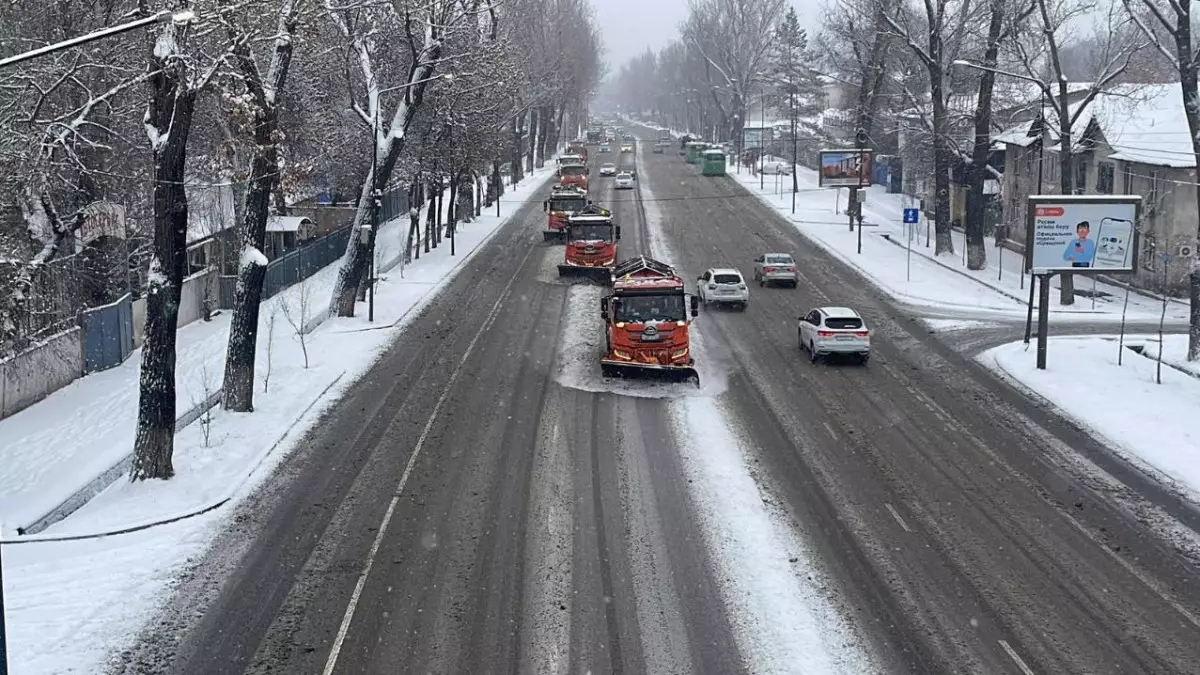 Алматыда 22 сағат қар жауды