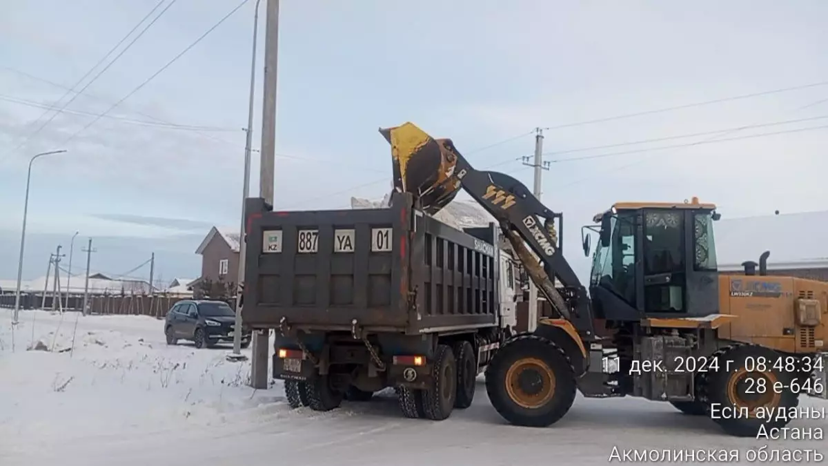 Елордада қар күреуге 2,7 мыңнан астам жұмысшы жұмылдырылды