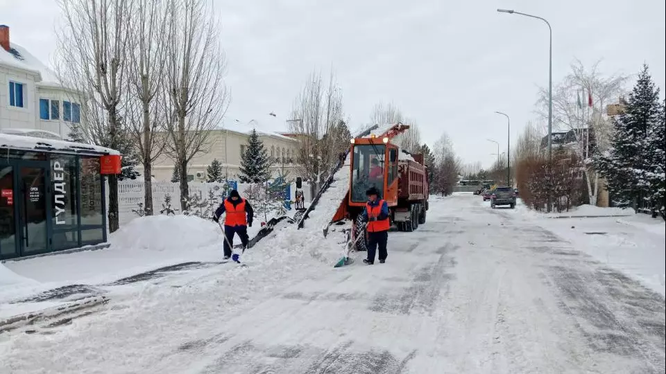 Қыс басталғалы бері 1,5 млн текше метрден астам қар шығарылды