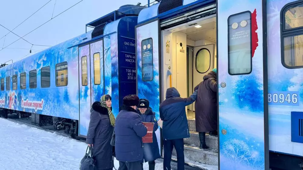 Астанадан Атбасар мен Көкшетауға жүретін жаңа жылдық электропойыз жолға шықты