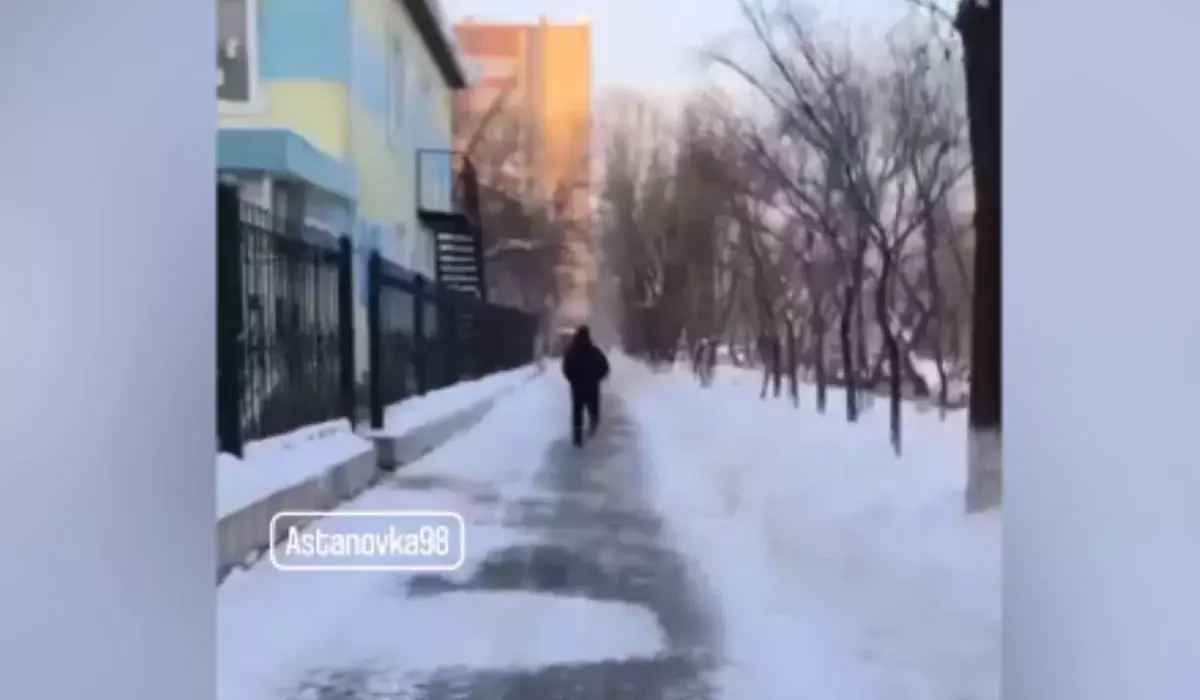 Мужчина домогался девушки посреди улицы в Астане (ВИДЕО)