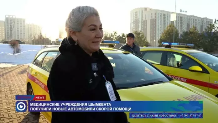 Медучреждения Шымкента получили новые автомобили скорой помощи