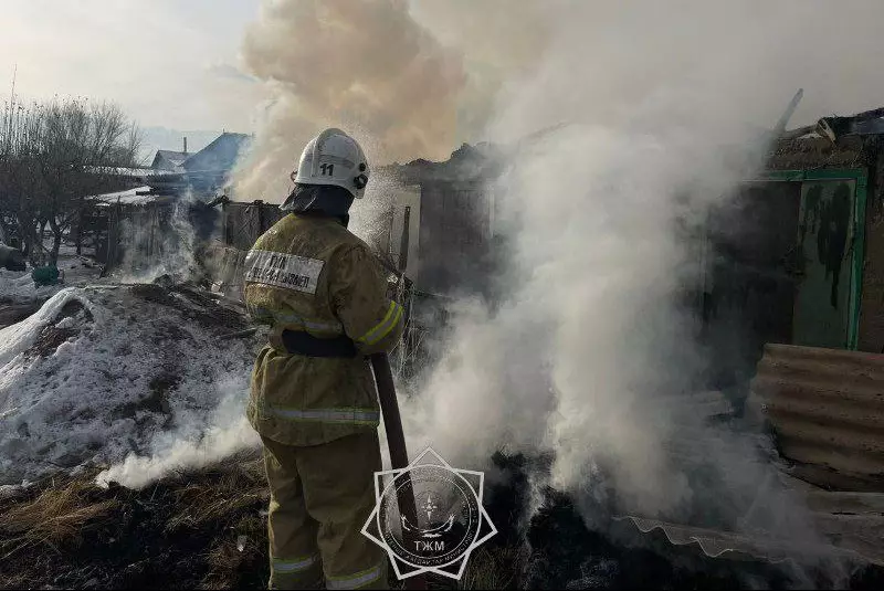 Крупный пожар ликвидировали в Алматинской области