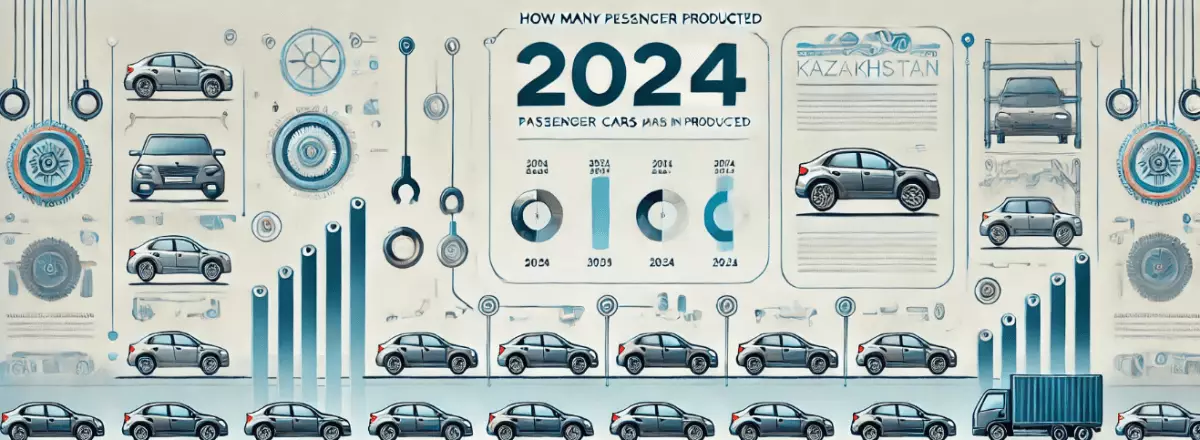 Сколько легковых автомобилей выпустили в Казахстане за 2024 год