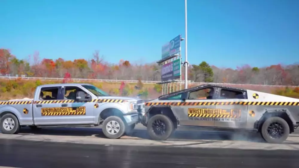 Cybertruck и Ford F-150 сравнили в экстремальных испытаниях. Видео