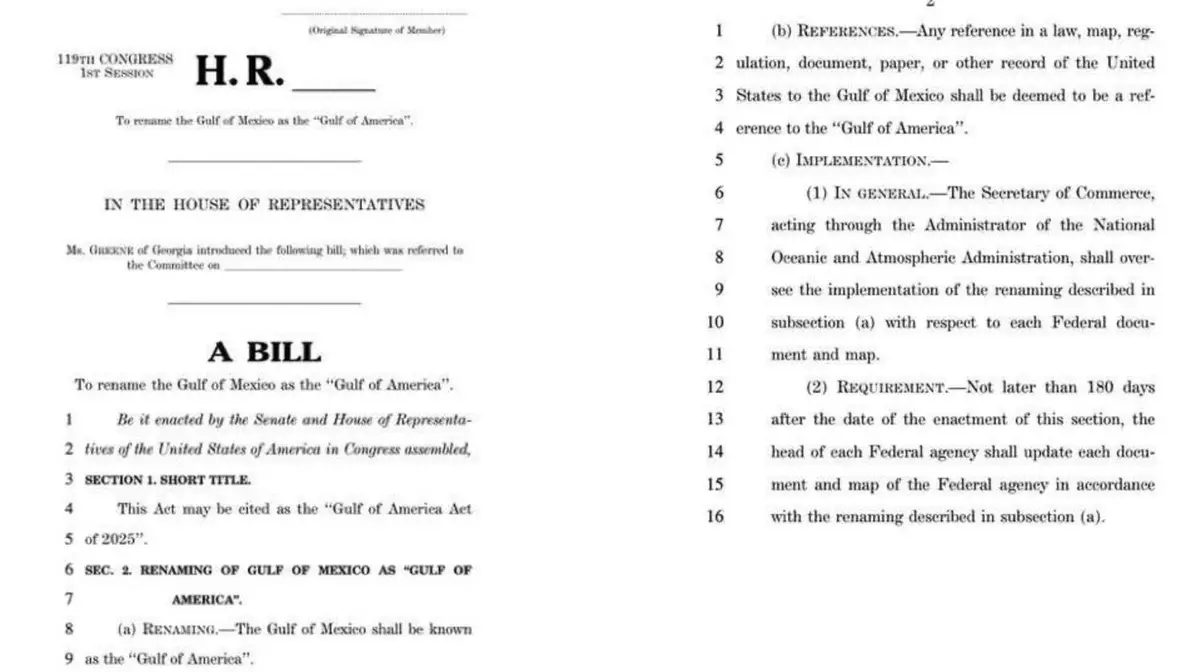 Конгресс рассмотрит предложение о переименовании Мексиканского залива