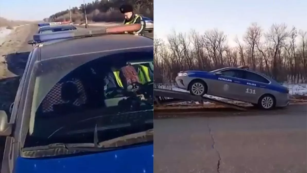 Жүргізуші полицейлерді жауапқа тартты (ВИДЕО)