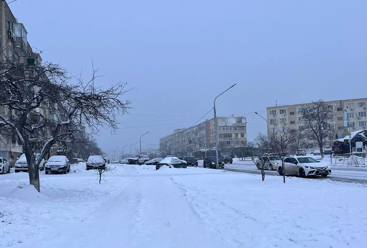 Почему Мангистау накрыл сильный снегопад – ответ синоптиков - новости на Lada.kz 04.03.2025