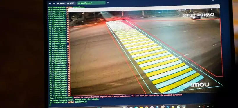 Высокотехнологичную проекционную "зебру" перенесут на новое место в Семее