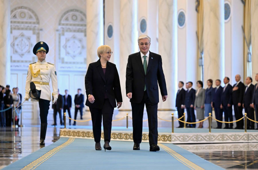 Ақордада Словения президентін салтанатты қарсы алу рәсімі өтті