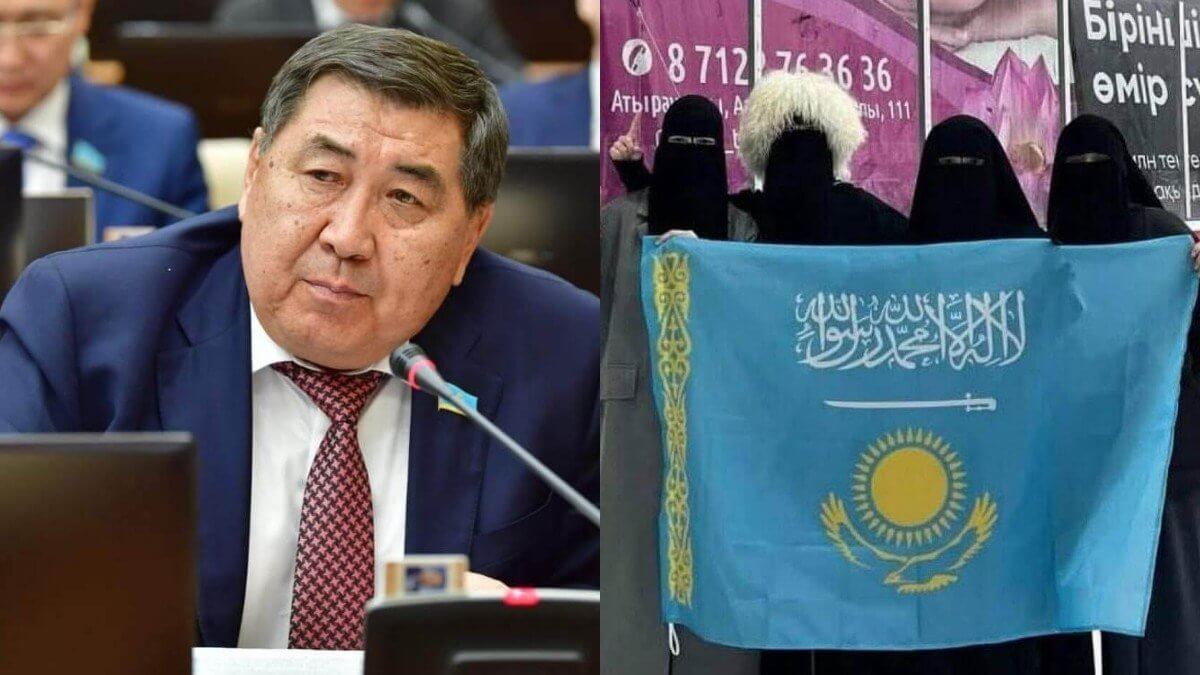 «Жоспарланған арандату»: Ермұрат Бапи Атырауда бұрмаланған ту ұстап суретке түскендер туралы айтты