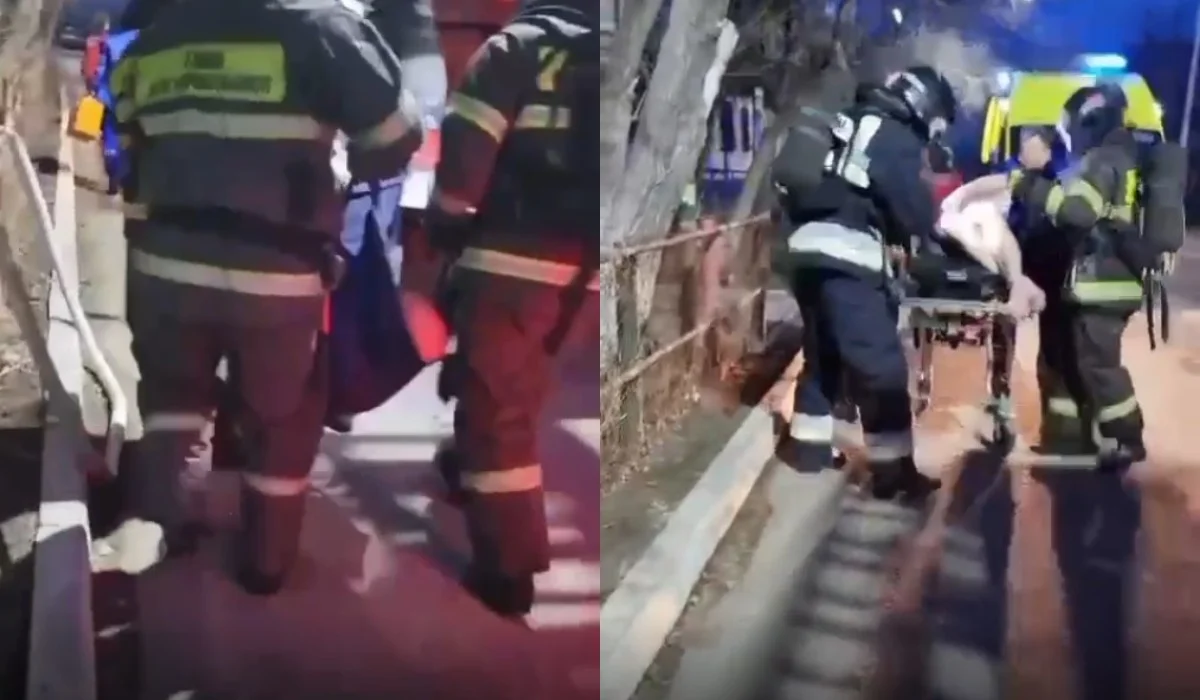 Надышался дымом: пенсионера спасли из горящей квартиры в Темиртау (ВИДЕО)