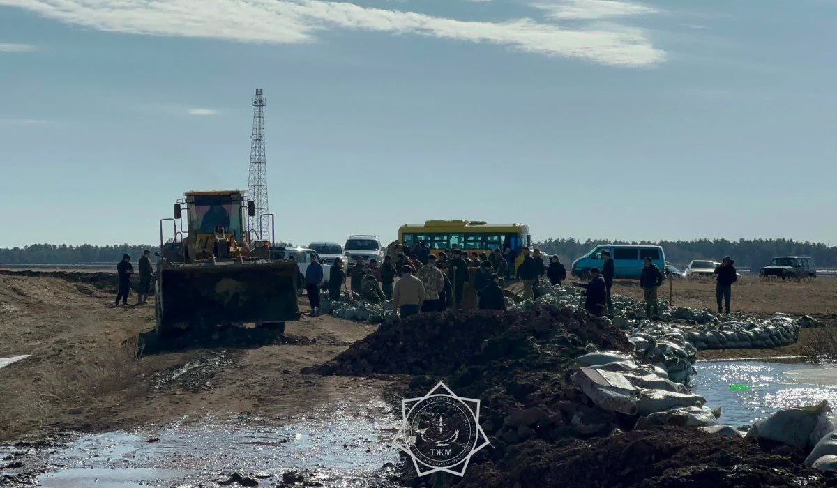 Плотина находится под угрозой перелива в Акмолинской области (ВИДЕО)