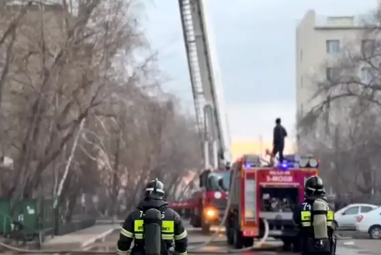 В Астане горело общежитие (видео)